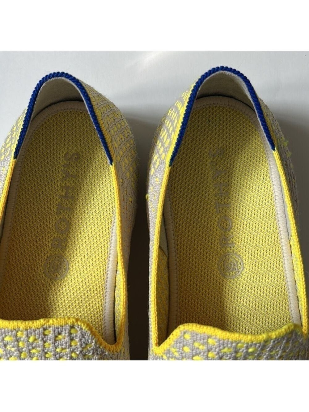 Rothy’s Women’s Lemon Yellow Honeycomb Slip On Sneakers - Picture 12 of 12